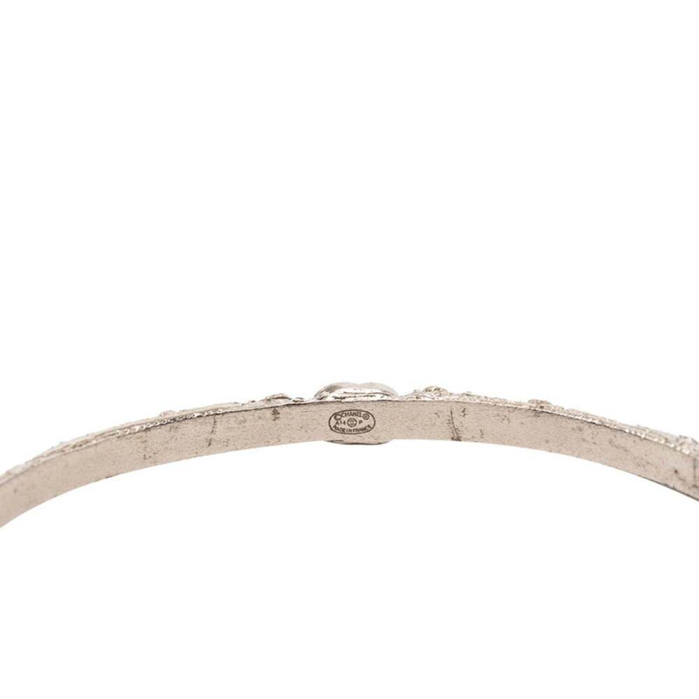 CHANEL Authentic Silver Logo Bracelet - Picture 4 of 5